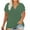 Army Green, variant on Fanxing Plus Size Hide Belly Shirts for Curvy Women Petal Short Sleeve V Neck T-Shirts Loose Fit Tunic Dressy Blouses Comfort Henley Tops Army Green,5xl
