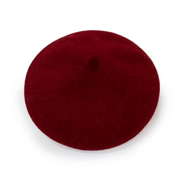 SikaFu Spring New Mi Bai Big Beret Wind Blows Half Summer, Autumn And Winter Apricot Color Wool Painter Hat Women's Beret