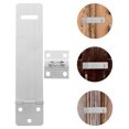 thumbnail image 3 of 2 juegos de cerradura de cerrojo de seguridad de puerta de acero inoxidable para puertas de madera Bisagra de cerradura de seguridad resistente para gabinetes y puertas Cerradura de cerrojo de metal, 3 of 6
