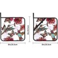 thumbnail image 4 of SKQIT Hibiscus Flower Hummingbird Butterfly Print Pot Holders Set of 2, Kitchen Heat Resistant Potholder for Microwave Cooking Baking Oven End Dishes and BBQ, 4 of 8