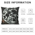 thumbnail image 5 of SHANXI  Throw Pillow Covers Black Starry Sky Stars Moon Constellation Black and White Design Square Pillowcases for Home Decor Sofa Car Bedroom Pillow Cases  20x20in, 5 of 5