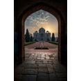 thumbnail image 2 of Palaniraman, Ramamurthi 13x18 Black Ornate Wood Framed with Double Matting Museum Art Print Titled - Humayun Tomb - Glowing Frame !, 2 of 4