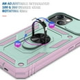 thumbnail image 5 of TECH CIRCLE iPhone 14 Plus Case, Slim Heavy Duty Rugged Hybird Shockproof Anti-Slip Magnetic Ring Stand Slide Len Protective Card Slot Case for iPhone 14 Plus 6.7 inch 2022,Green+Pink, 5 of 8