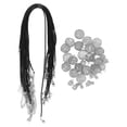 thumbnail image 1 of Cuentas para rastas ANGGREK Joyas para el Cabello Con Cuerda de Cuero de Vaca, 1 of 8