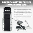 thumbnail image 4 of DNA Motoring TOOLS-00187 40 Inches 2 IN 1 Rolling Folding Car Creeper Seat 6 Pcs 2" Casters Gray, 4 of 6