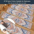 thumbnail image 3 of Anti slip stair treads, wooden stair treads, washable self-adhesive stair treads, and anti fouling stair carpets. Different colors to choose from, 3 of 11