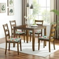 thumbnail image 6 of Pioneer Flower Seat Covers for Dining Room Chairs Set Of 4,Stretch Printed Washable Chair Seat Cover with Elastic Ties and Button,Removable Waterproof Couch Cushion Covers, 6 of 6