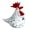 No. 2, variant on Artisanal Craft Glass Rooster Figures Colorful Miniature Figurine Decors Home Car Display Ornament Gift
