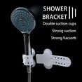 thumbnail image 1 of Silicone Suction Two-Cup Shower Head Holder Handheld Showerhead Bracket Adjustable Shower Holder Removable Wall Mounted Bathroom Tools 2PCS, 1 of 5