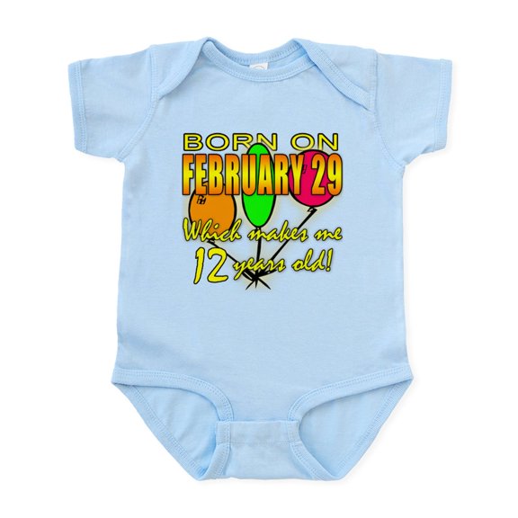 CafePress - Leap Year Birthday 48 Yrs Infant Bodysuit - Baby Light Bodysuit, Size Newborn - 24 Months