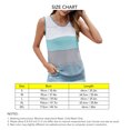 thumbnail image 4 of Women Loose Vest U Neck Color Block Shirt Loose Style Sleeveless  for Dating for Women ANGGREK Otros, 4 of 6