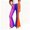 Yellow2, variant on Girls Flare Pants Fashion Gradient Color Casual 70s Disco Bell Bottom Pants Trousers with Pockets 5-16 Years