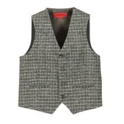 Gioberti Kids and Boys Tweed Plaid Formal Suit Vest