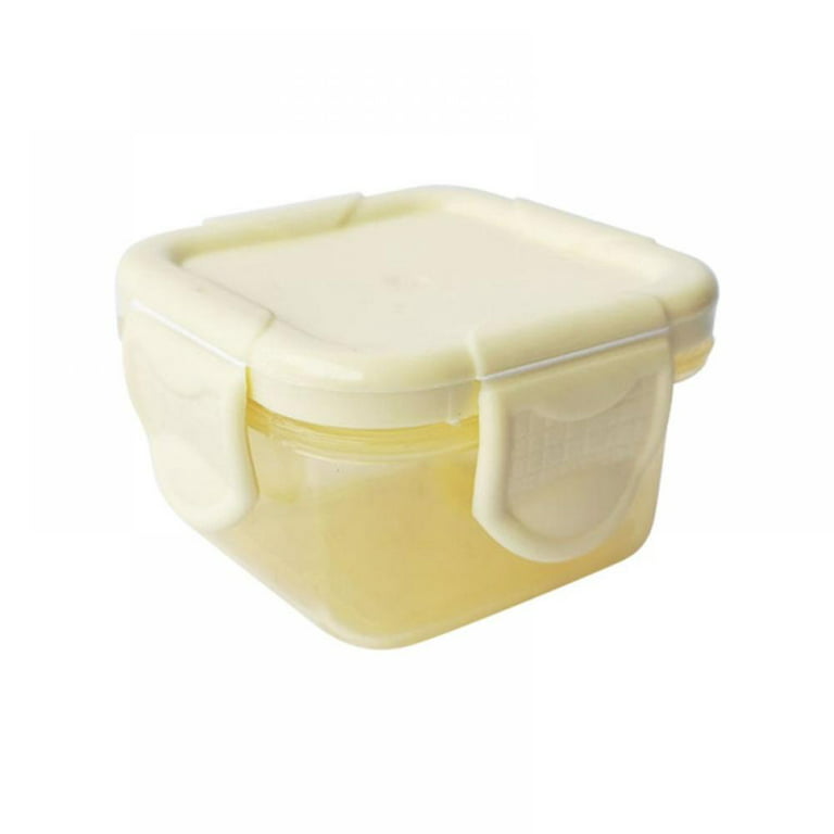 Stackable Mini Food Storage Container with Clip-on Lid, Condiment