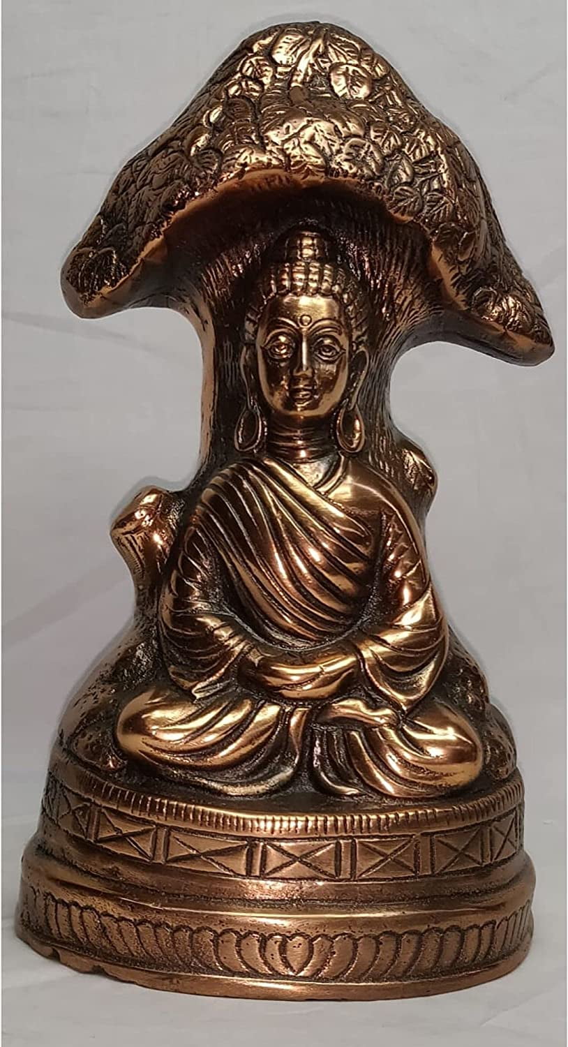 Buddha Statue for Garden Budhha Idol Under a Bodhi Tree Bronze Buddha