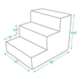 thumbnail image 5 of TiaGOC Dog Stairs for Small Dogs & Cats, Foam Pet Steps Portable Ramp for Couch Sofa and High Bed Non-Slip Balanced Indoor Step Support, Paw Safe No Assembly - Mustard, 3-Step, 5 of 6
