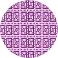 thumbnail image 1 of Ahgly Company Machine Washable Indoor Round Transitional Blossom Pink Area Rugs, 3' Round, 1 of 7