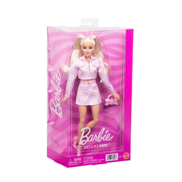 Muñeca Mattel Barbie Deluxe Style Muñeca con Chamarra Rosa