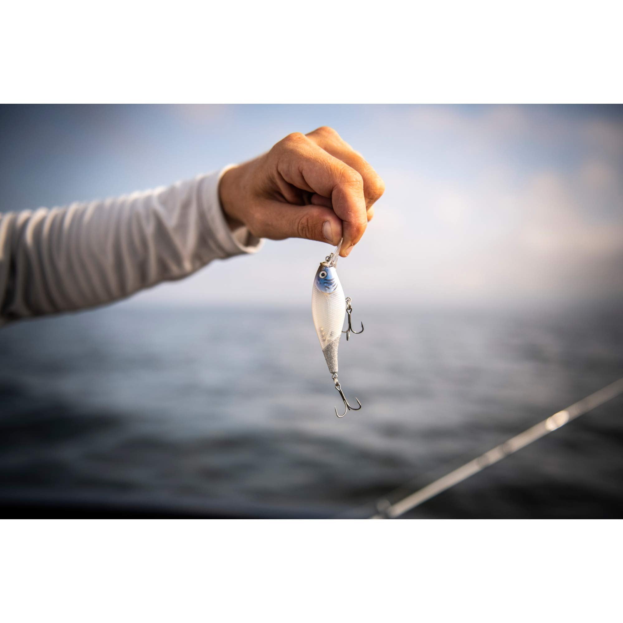 Berkley Flicker Shad Shallow Fishing Lure, Flashy Perch, 2/7 oz