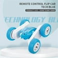 thumbnail image 2 of SIYTUAU Childrens Rollover Stunt Remote Control Car With Double Sided Driving Off Road Rechargeable Racing Blue Color Plastic Construction Play Toy Vehicle Set Blue, 2 of 9