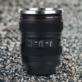 thumbnail image 6 of Niovtt Reusable 350 ML Camera Lens Coffee Mug Steel Insulated Travel Mug (Black), 6 of 8