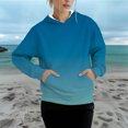 thumbnail image 2 of Bovemsi Sweatshirt for Women Ladies' Gradient Printed Casual And Comfortable Long Sleeved Comfort Hoodie, 2 of 4