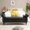 Black + PU, variant on 63" Blue Velvet Storage Ottoman Bench for Bedroom, End of Bed Bench with Storage King,Tufted Nailhead Trim Stool,Solid Wood Legs,1 Pillow Included,For Living Room,Bedroom,Entryway.