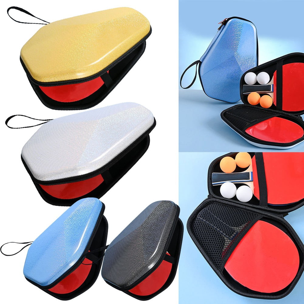 Splihome Table Tennis Racket Bag Eva Hard Shell Table Tennis Paddle Box Case Storage Bag