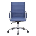 thumbnail image 4 of Pemberly Row Leather High-Back Task Office Chair in Navy Blue, 4 of 8