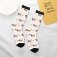 thumbnail image 4 of Uemuo Dachshund Dog Puppy Printed Kids Boys Socks Seamless Crew Socks Crazy Funny Athletic Sport Socks for Children, 4 of 6