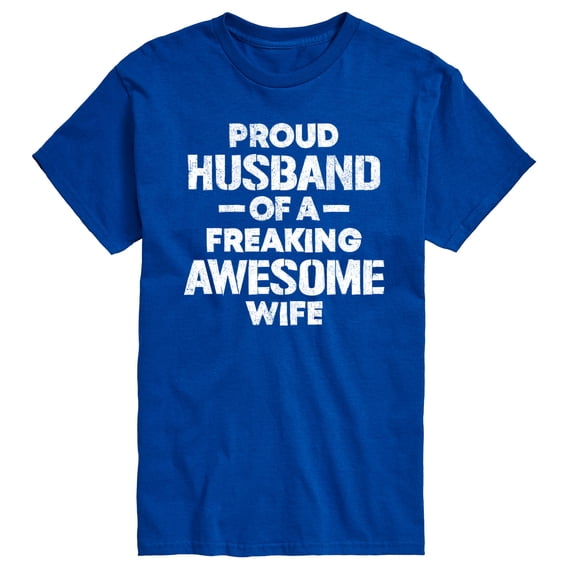 Instant Message - Proud Husband Short Sleeve Graphic T-Shirt