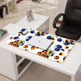 thumbnail image 3 of Long Mouse Pads for Desk,Pioneer Flower Floral Print Pattern Desk Mats on Top Of Desks, Desk Mouse Pad Extra Large with 3mm Non-Slip Base and Stitched Edge for Gaming,Office,Work,Home 31.5"x15.7", 3 of 6