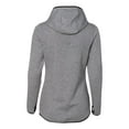 thumbnail image 3 of Weatherproof Heat Last Women's Fleece Tech Full-Zip Hooded Sweatshirt W18700 Heather Storm XL, 3 of 5