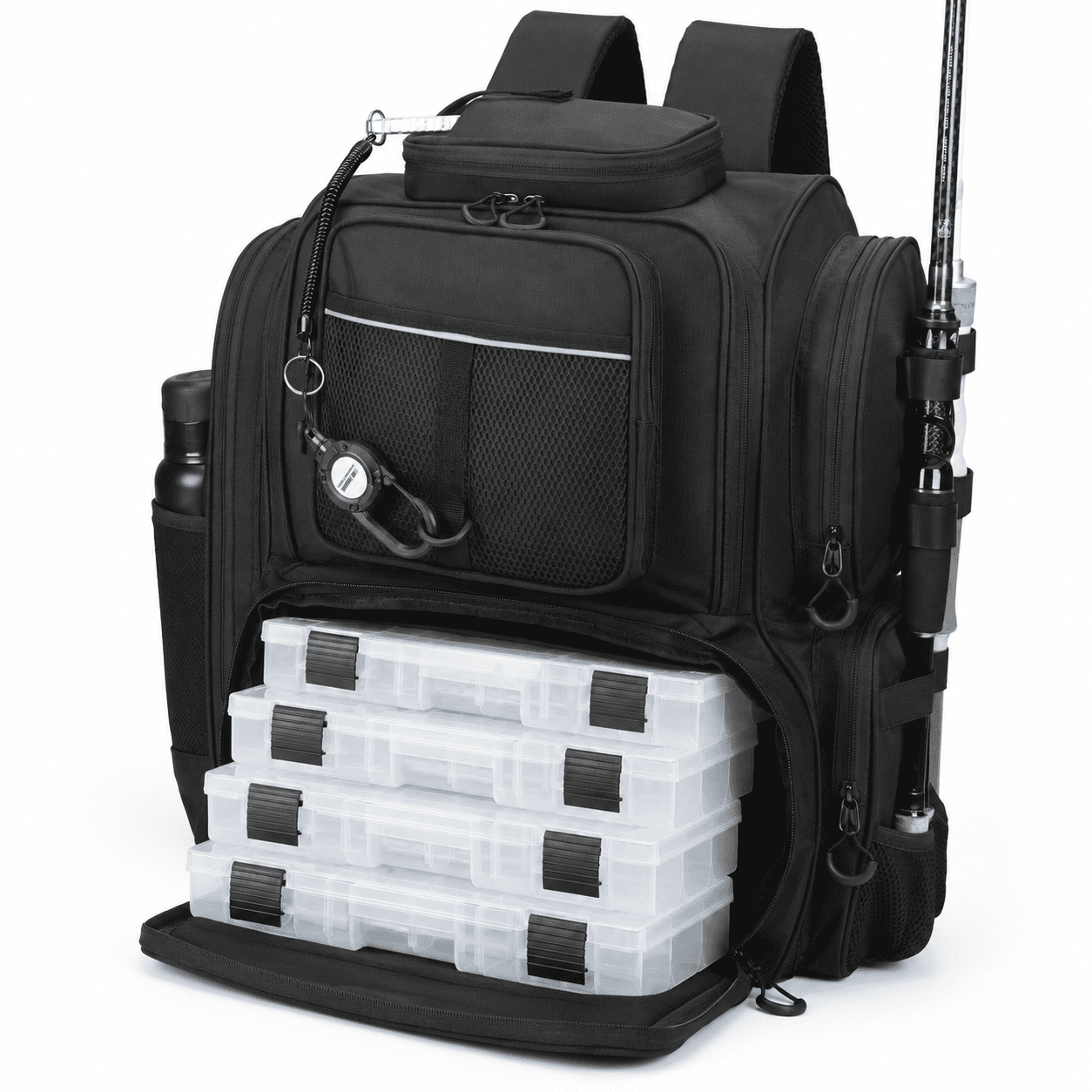 Fishingpack Tackle Bag With Boxes. Large Strong Materials