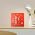 thumbnail image 1 of Cadre Photo Décoratif pour Bureau, Affiche Décorative, Cadre Photo pour Bibliothèque, Rouge et Or, 1 of 8