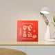 thumbnail image 1 of Imagen decorativa de escritorio, marco de fotos de exhibición de escritorio, marco de fotos de póster decorativo, para decoración del hogar de la sala rojo y dorado BLESIY Marco de fotos decorativo, 1 of 8