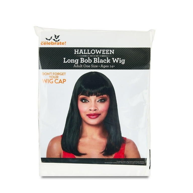 Halloween costumes black bob wig sales