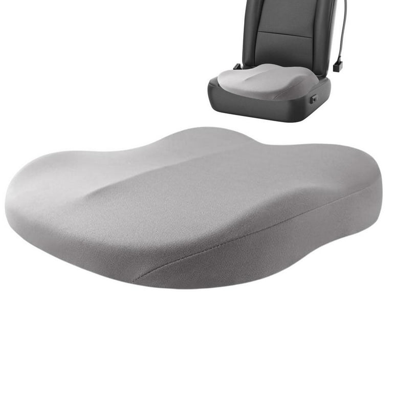 Car Seat Cushion for Driver Thick Memory Foam Car Heightening Seat Cushion  Lower Back Pain Relief Back Support Cushion for Car Office Chair