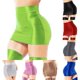 thumbnail image 4 of Womens Oil Glossy Solid Pencil Bodycon Skirt High Waist Skirt Clubwear, 4 of 8