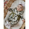 thumbnail image 4 of BemeyourBBs Baby Girl Fall Romper Long Sleeve Camouflage Print Ruffle Jumpsuit, 4 of 9