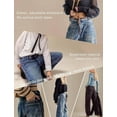 thumbnail image 5 of Jeans baggy tipo barrel con cintura elástica, azul, 5 of 5
