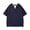 Navy, variant on Shirts for Men Solid Color Short Sleeve Crew Neck Casual Slim Fit Layered Comfortable Summer Tee Home Party Black Mens T Shirts