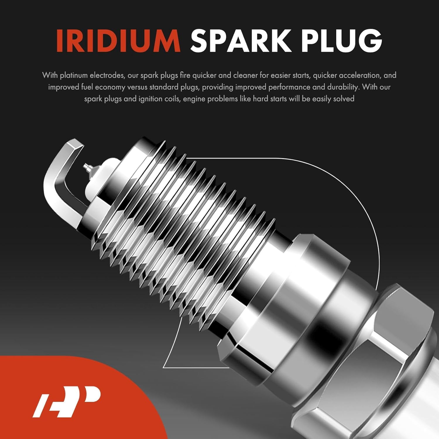 A-Premium Set of 4 Ignition Coil Pack and Iridium Spark Plugs Compatible with Ford Escape 2005-2008 2.3L, Focus 2011 2.0L, Transit Connect 2010-2013 2.0L & Mercury Mariner 2005-2008 2.3L
