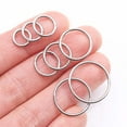 thumbnail image 3 of Implant Grade Titanium Basic Seamless Hinged Clicker Hoop Ring, 3 of 5