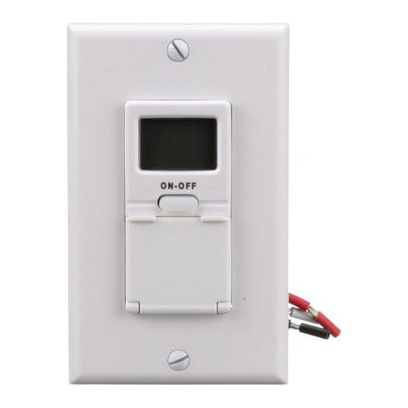 Woods In-Wall Digital 7-Day Programmable Timer, White, 59018