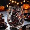 thumbnail image 7 of Witch Stemless Wine Glass Set, 6 Piece Gothic Crystal Ball Glass Cups for Halloween, Witch Themed Stemless Tumbler for Witchy Decor and Party Drinking, Vintage Style, 7 of 7