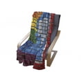 thumbnail image 4 of Wyoming Soft Flannel Fleece Throw Blanket, Digital Illustration of Equality State and Gay Pride Flags on Brick Wall Look, Cozy Plush for Indoor and Outdoor Use, 60" x 80", Multicolor, by Ambesonne, 4 of 6