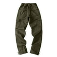thumbnail image 5 of YueHuiYing Men's Lined Hiking Pants Outdoor Windproof Warm Cargo Pants Casual Work Ski Pants, 5 of 8