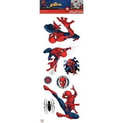 Classic Spiderman Wall Decals Peel & Stick 7 Room Decor Stickers