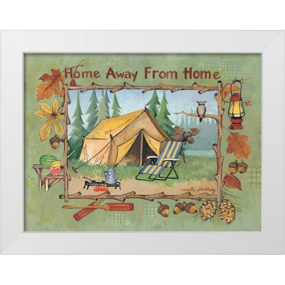 Phillips, Anita 14x12 White Modern Wood Framed Museum Art Print Titled - Home Away from Home